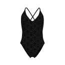 Arena Womens Losange Graphic Swimsuit Black