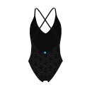Arena Womens Losange Graphic Swimsuit Black