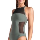 Arena Womens Mesh Panels Swimsuit Sage