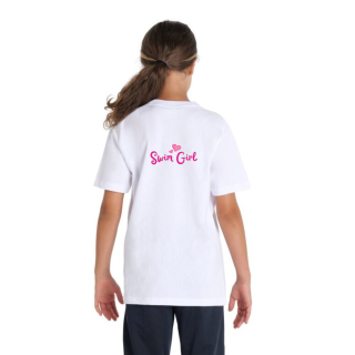Junior Team T-Shirt Panel Weiss Swim Girl