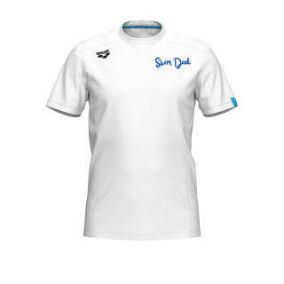 Unisex Team T-Shirt Panel weiss Swim Dad