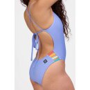 Jolyn Gavin Schwimm-Einteiler Lavendel Multi