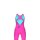 ARENA Powerskin Impulso Open Back JR Shocking Pink - Water
