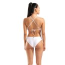 Arena Womens Logo Cutout Swimsuit White