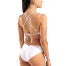 Arena Womens Logo Cutout Swimsuit White