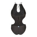 Arena Womens Logo Cutout Swimsuit Black