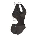 Arena Womens Logo Cutout Swimsuit Black