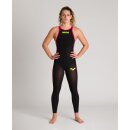ARENA W PSKIN R-EVO Open Water Open Back Black Fluo Yellow 28