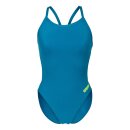 Challenge Solid Blue Cosmo - Artic Lime Arena Womens Schwimmanzug