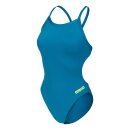 Challenge Solid Blue Cosmo - Artic Lime Arena Womens Schwimmanzug