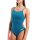 Challenge Solid Blue Cosmo - Artic Lime Arena Womens Schwimmanzug