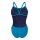 Challenge Solid Blue Cosmo - Artic Lime Arena Womens Schwimmanzug