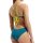 Arena Womens Swimsuite Tie Back Solid Blue Cosmo - Artic Lime