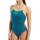 Arena Womens Swimsuite Tie Back Solid Blue Cosmo - Artic Lime