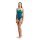Arena Womens Swimsuite Tie Back Solid Blue Cosmo - Artic Lime