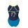 Arena Womens Swimsuite Tie Back Solid Blue Cosmo - Artic Lime