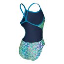 Arena Womens Snakeskin Swimsuit Challenge Back Blue Cosmo - Multi Blue Cosm