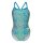 Arena Womens Snakeskin Swimsuit Challenge Back Blue Cosmo - Multi Blue Cosm