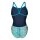 Arena Womens Snakeskin Swimsuit Challenge Back Blue Cosmo - Multi Blue Cosm