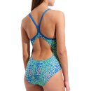Snakeskin Lightdropback Arena Womens Swimsuit Black - Blue Cosmo Multi Blue Cosm