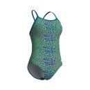 Snakeskin Lightdropback Arena Womens Swimsuit Black - Blue Cosmo Multi Blue Cosm