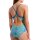 Snakeskin Lightdropback Arena Womens Swimsuit Black - Blue Cosmo Multi Blue Cosm