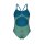 Snakeskin Lightdropback Arena Womens Swimsuit Black - Blue Cosmo Multi Blue Cosm
