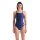 Snakeskin Lightdropback Arena Womens Swimsuit Black - Navy Team Navy
