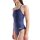 Snakeskin Lightdropback Arena Womens Swimsuit Black - Navy Team Navy