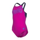 Arena Girl Bold Swimsuit V Back Very Fuchsia - Navy