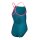 Arena Girl Light Drop Solid Swimsuit Deep Teel - Shocking Pink