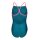 Arena Girl Light Drop Solid Swimsuit Deep Teel - Shocking Pink