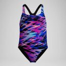 Speedo Girls Hyperboom Print Medalist Badeanzug Black Pink