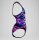 Speedo Girls Hyperboom Print Medalist Badeanzug Black Pink
