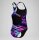 Speedo Girls Hyperboom Print Medalist Badeanzug Black Pink