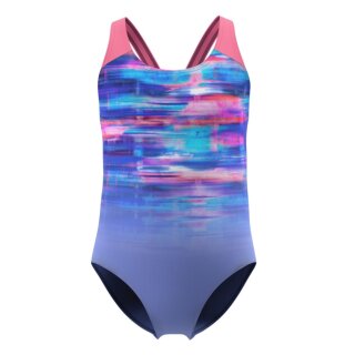 Speedo Girls Splashback Badeanzug Print Lila Pink