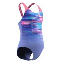 Speedo Girls Splashback Badeanzug Print Lila Pink