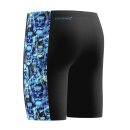 Speedo Boys Print Panel Jammer Schwarz Dunkelgrün