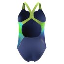 Speedo Girls Badeanzug Powerback Digital Blue Green