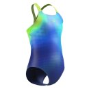 Speedo Girls Badeanzug Powerback Digital Blue Green