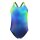 Speedo Girls Badeanzug Powerback Digital Blue Green