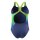 Speedo Girls Badeanzug Powerback Digital Blue Green
