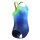 Speedo Girls Badeanzug Powerback Digital Blue Green