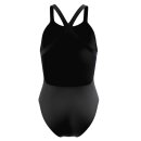 Speedo Womens Swimsuit Powerback Placement Print Black Lila