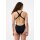 Speedo Womens Swimsuit Powerback Placement Print Black Lila