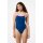 Speedo Womens Swimsuit Solid Turnback Navy