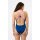 Speedo Womens Swimsuit Solid Turnback Navy