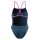 Speedo Womens Swimsuit Solid Turnback Navy