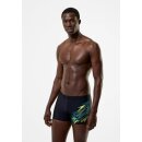 Speedo Mens Medley Logo Aquashort Navy Black Green