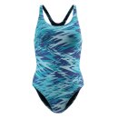 Speedo Womens Swimsuit Hyperboom Print Medalist Hellblau...